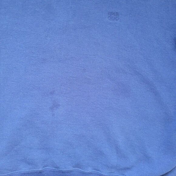 Vintage USA Olympic Sweatshirt Mens 2XL Blue J C Penny Made in USA Pullo… - Picture 5 of 10